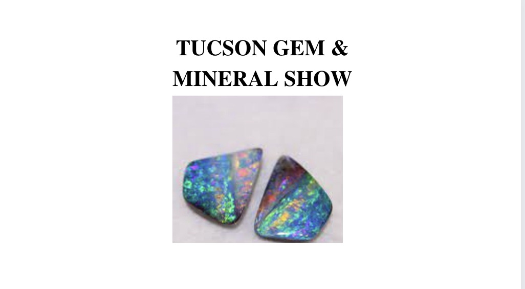 Tucson Gem & Mineral Show: Opening Day