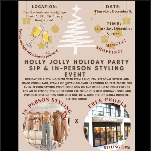 Holly Jolly Holiday Party Sip & In-Person Styling Event